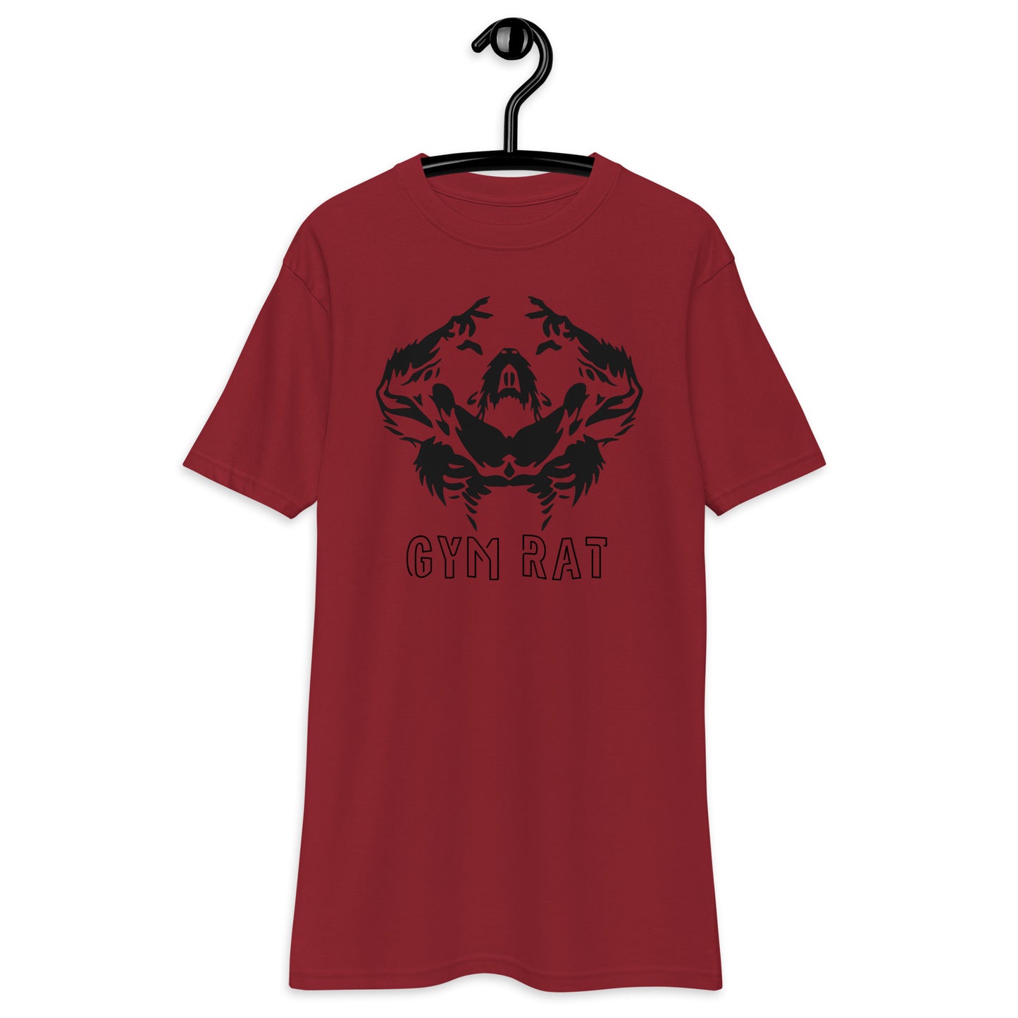 Gym Rat Premium Heavyweight Tee "Pump Cover" (Black Design)