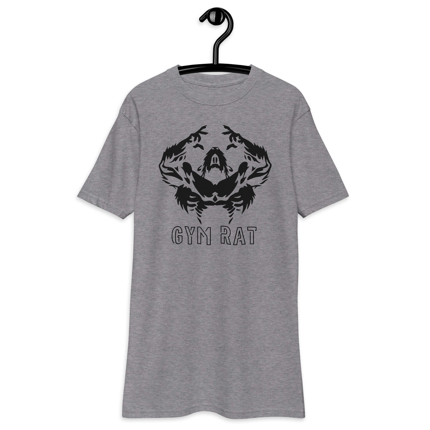 Gym Rat Premium Heavyweight Tee "Pump Cover" (Black Design)