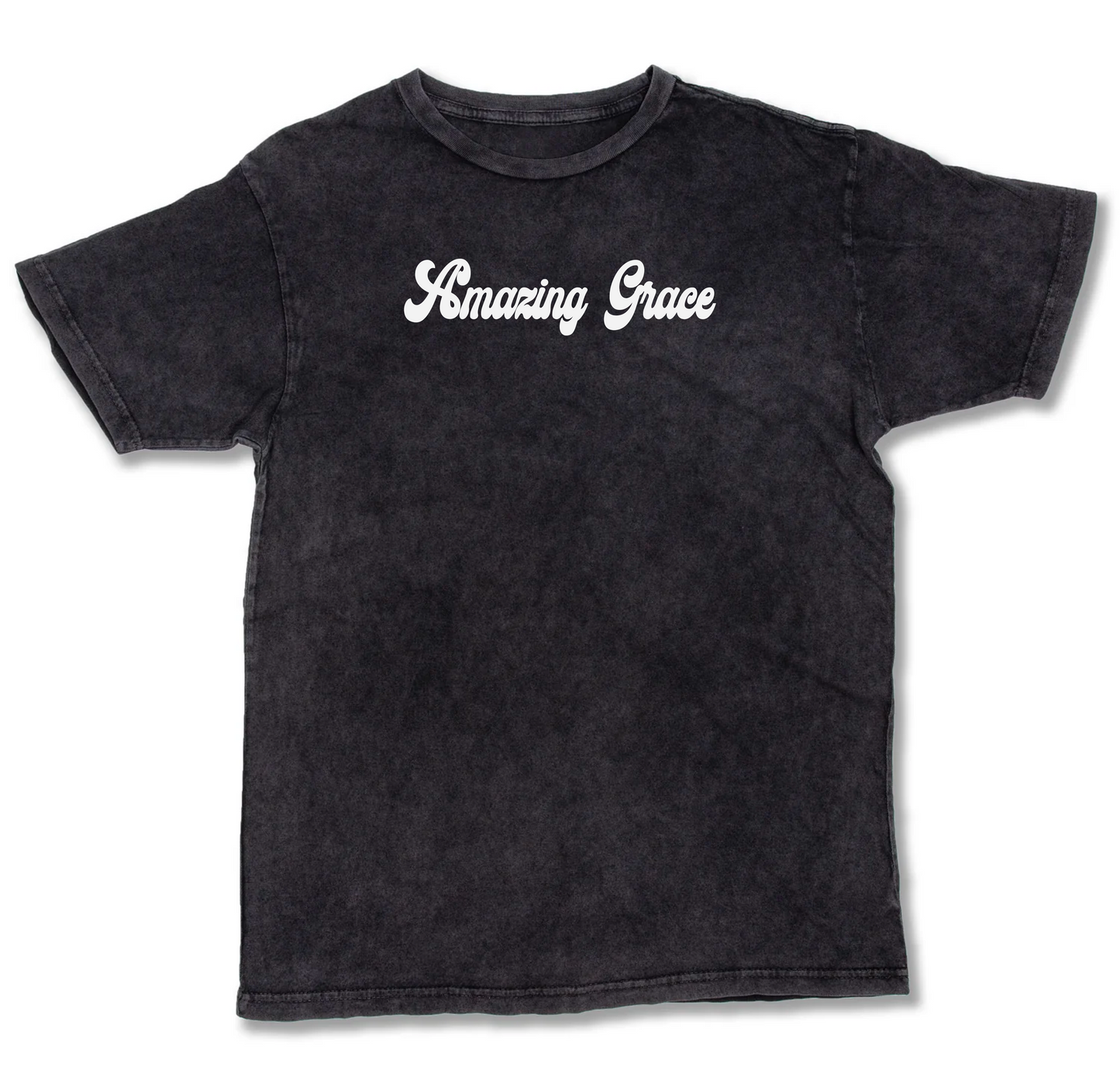 Amazing Grace Puff Print Premium Cotton Vintage Washed T-shirt