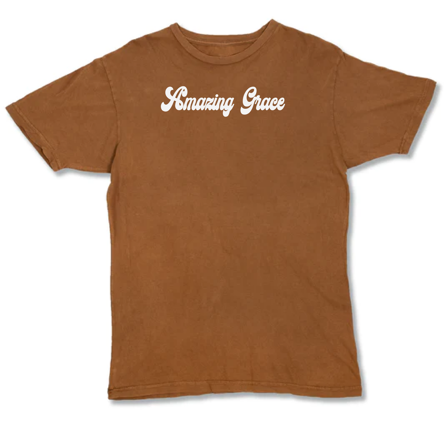 Amazing Grace Puff Print Premium Cotton Vintage Washed T-shirt