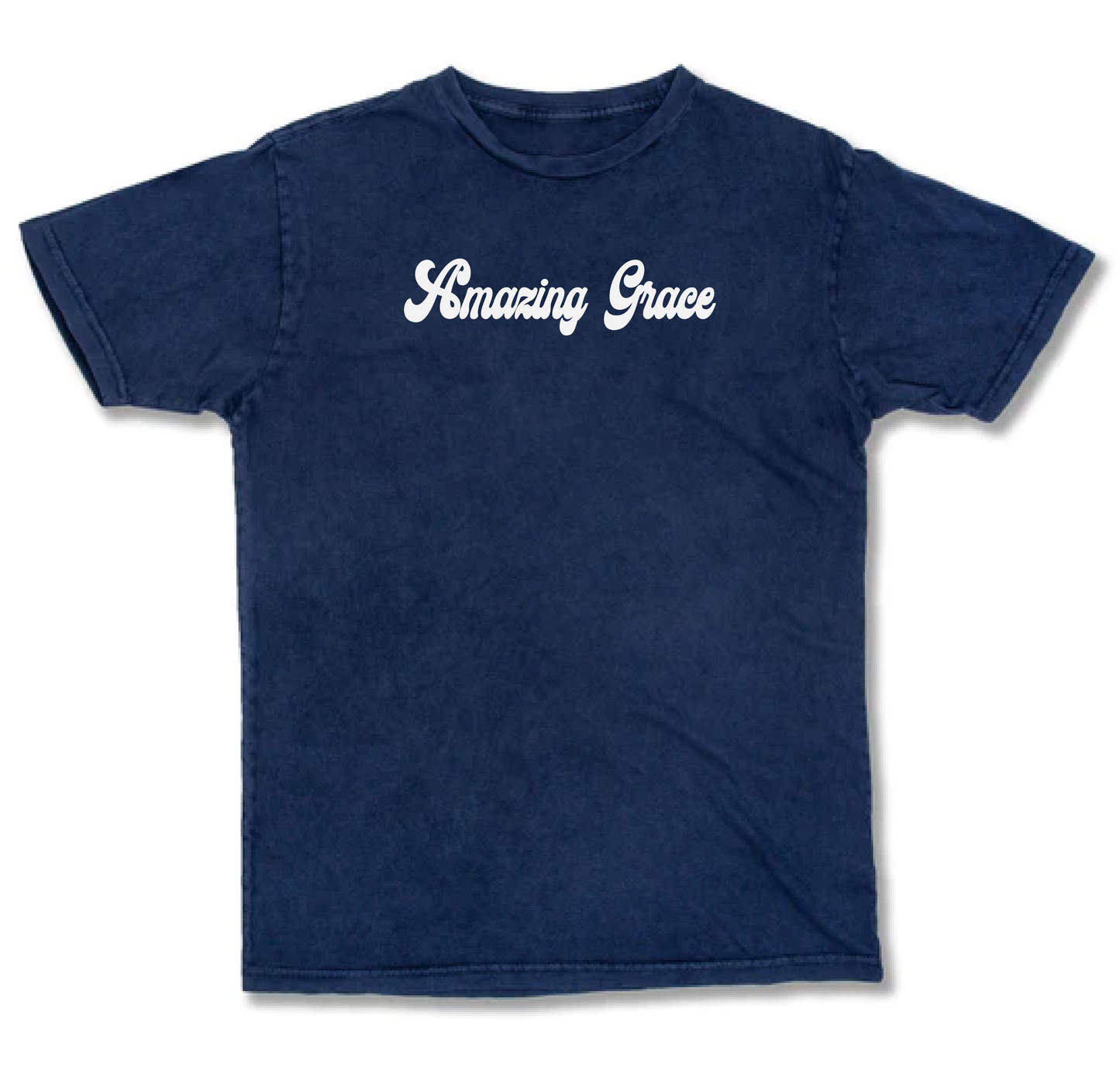 Amazing Grace Puff Print Premium Cotton Vintage Washed T-shirt