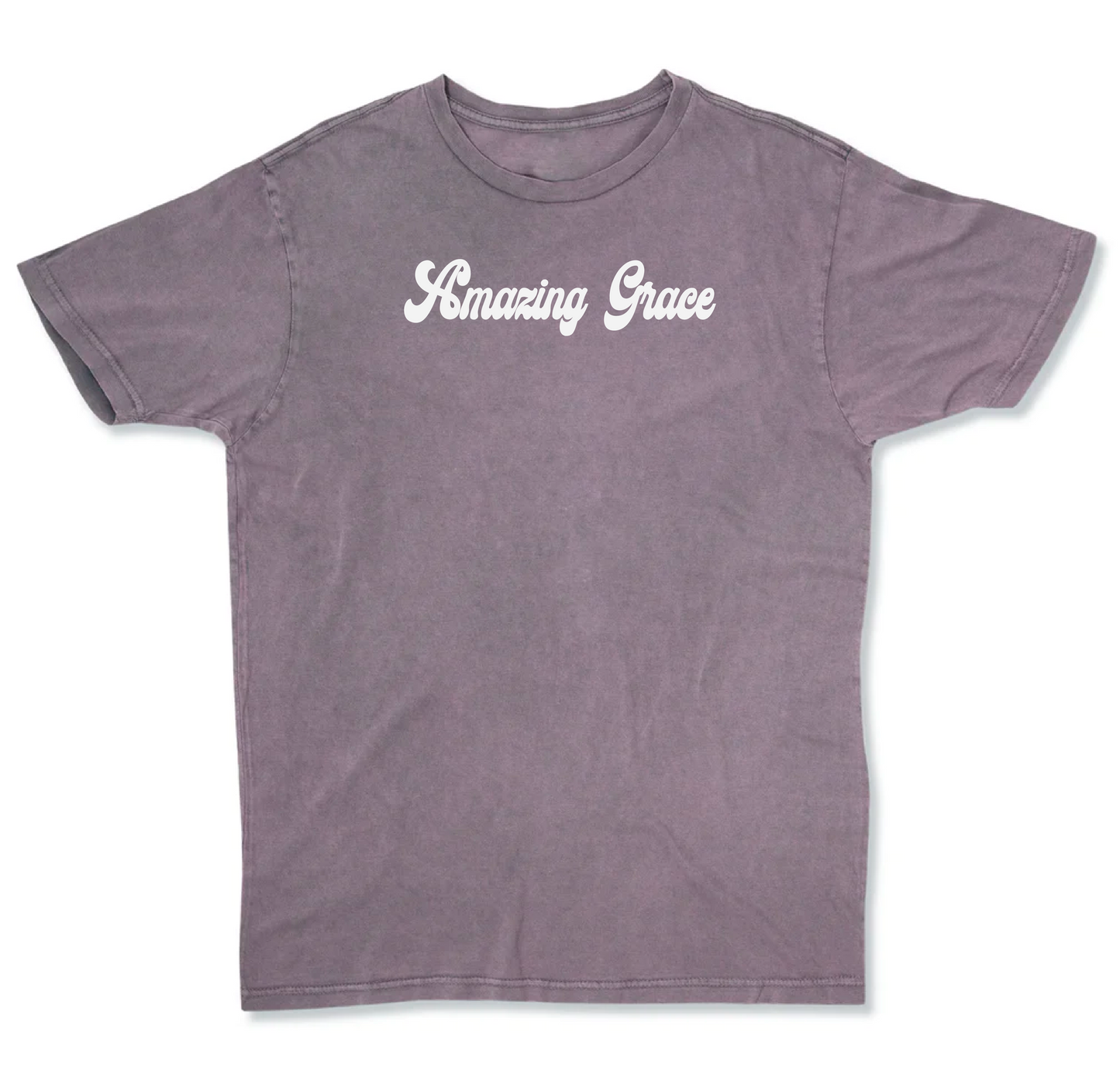Amazing Grace Puff Print Premium Cotton Vintage Washed T-shirt