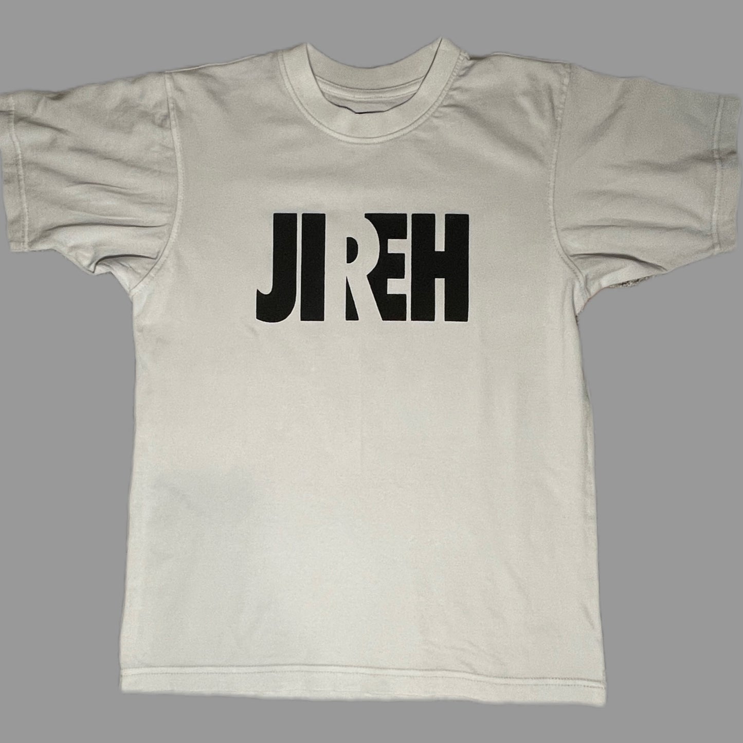 Jireh Puff Print HEAVYWEIGHT OVERSIZED Cement Pigment Dyed T-Shirt