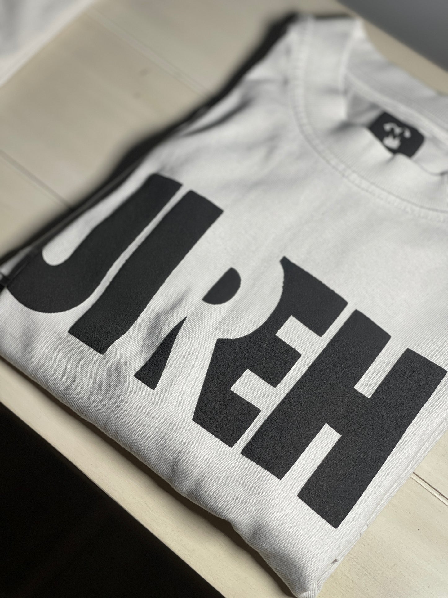 Jireh Puff Print HEAVYWEIGHT OVERSIZED Cement Pigment Dyed T-Shirt