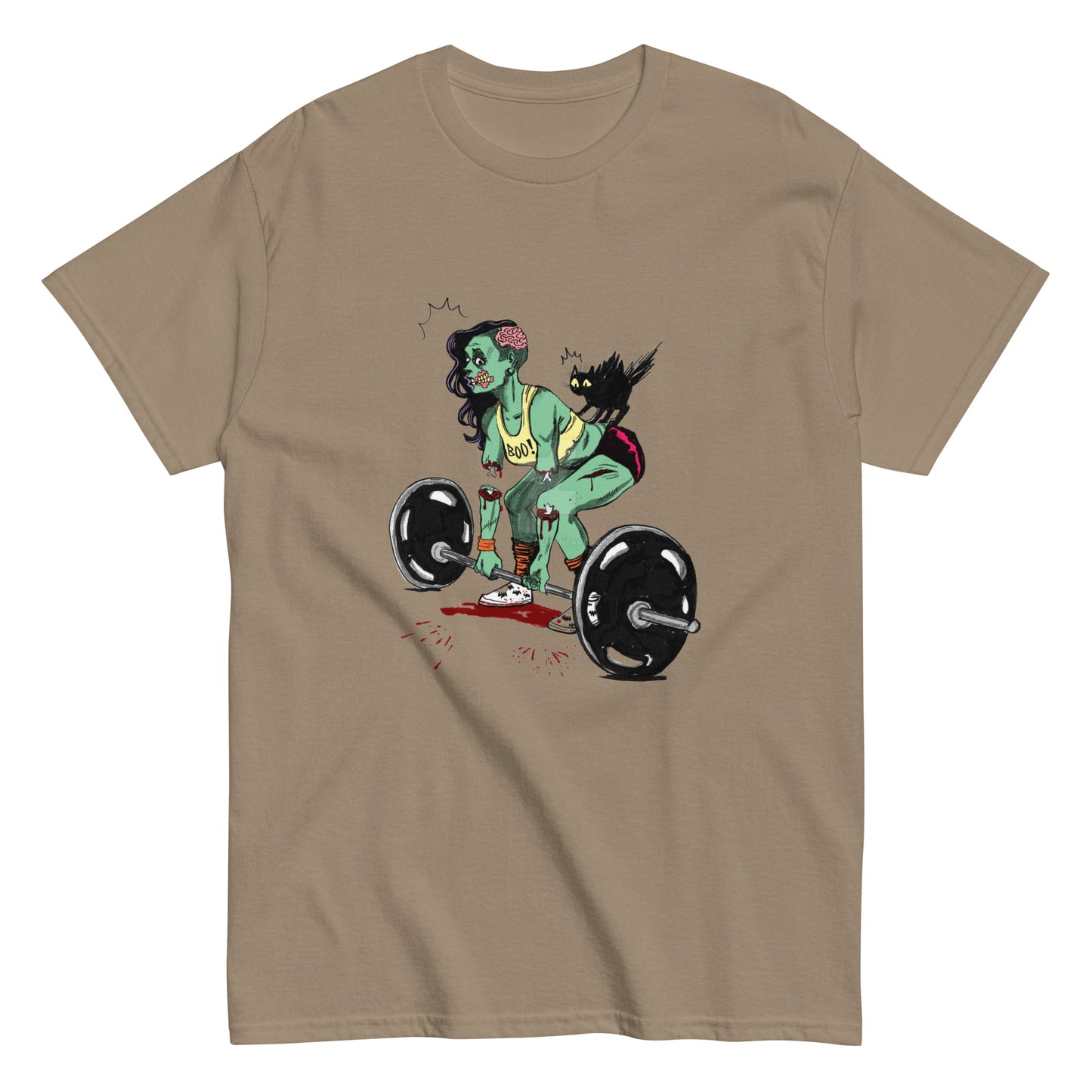 Dead Lift Zombie Girl Pump Cover Gym Tee