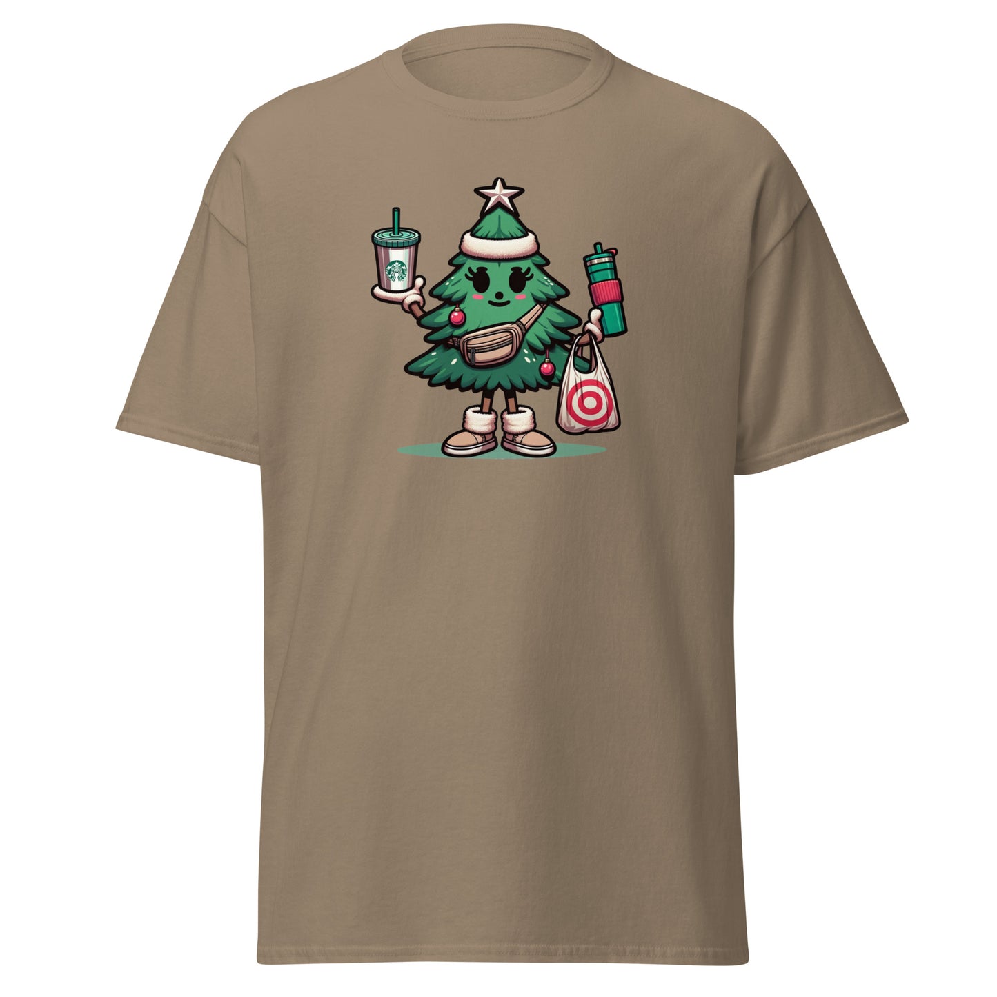 Chic Lady Pine Christmas Tee Shopping Spree T-Shirts