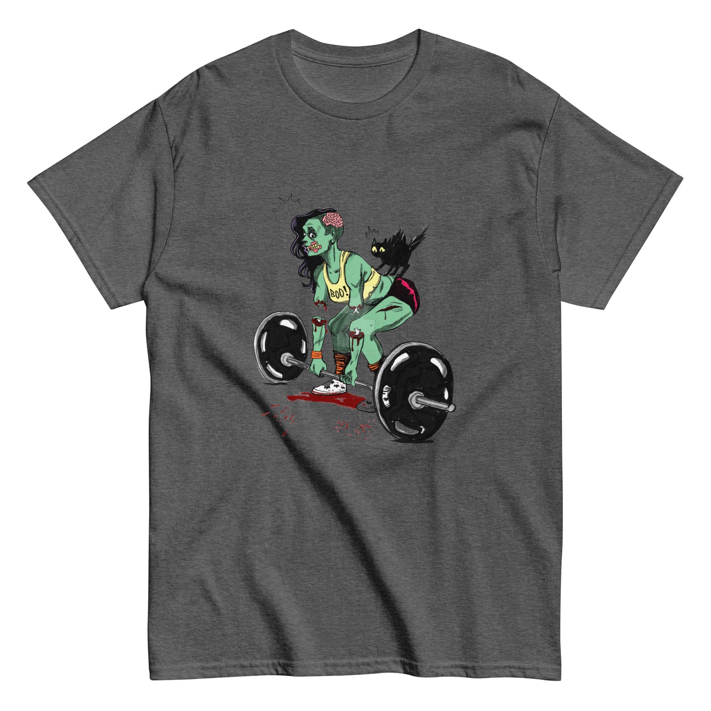 Dead Lift Zombie Girl Pump Cover Gym Tee