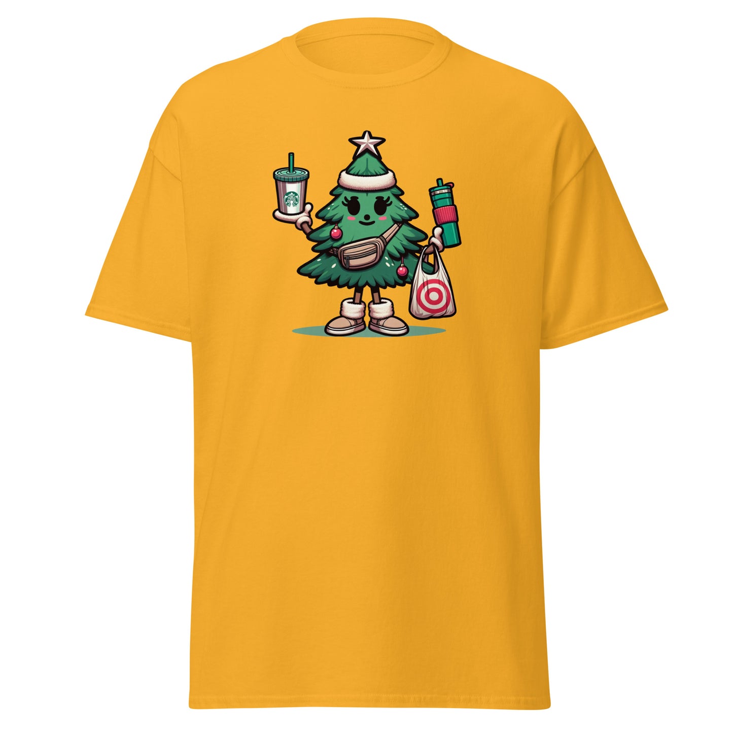 Chic Lady Pine Christmas Tee Shopping Spree T-Shirts