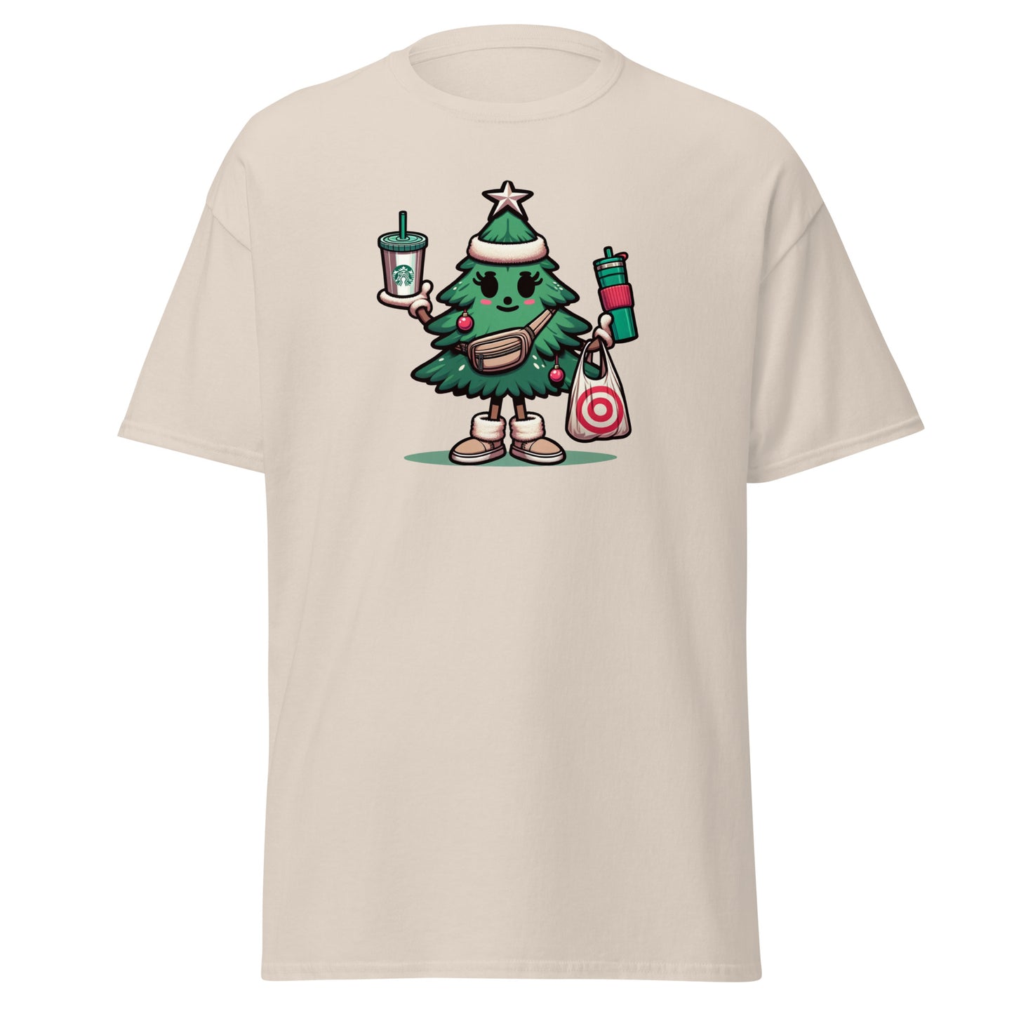 Chic Lady Pine Christmas Tee Shopping Spree T-Shirts