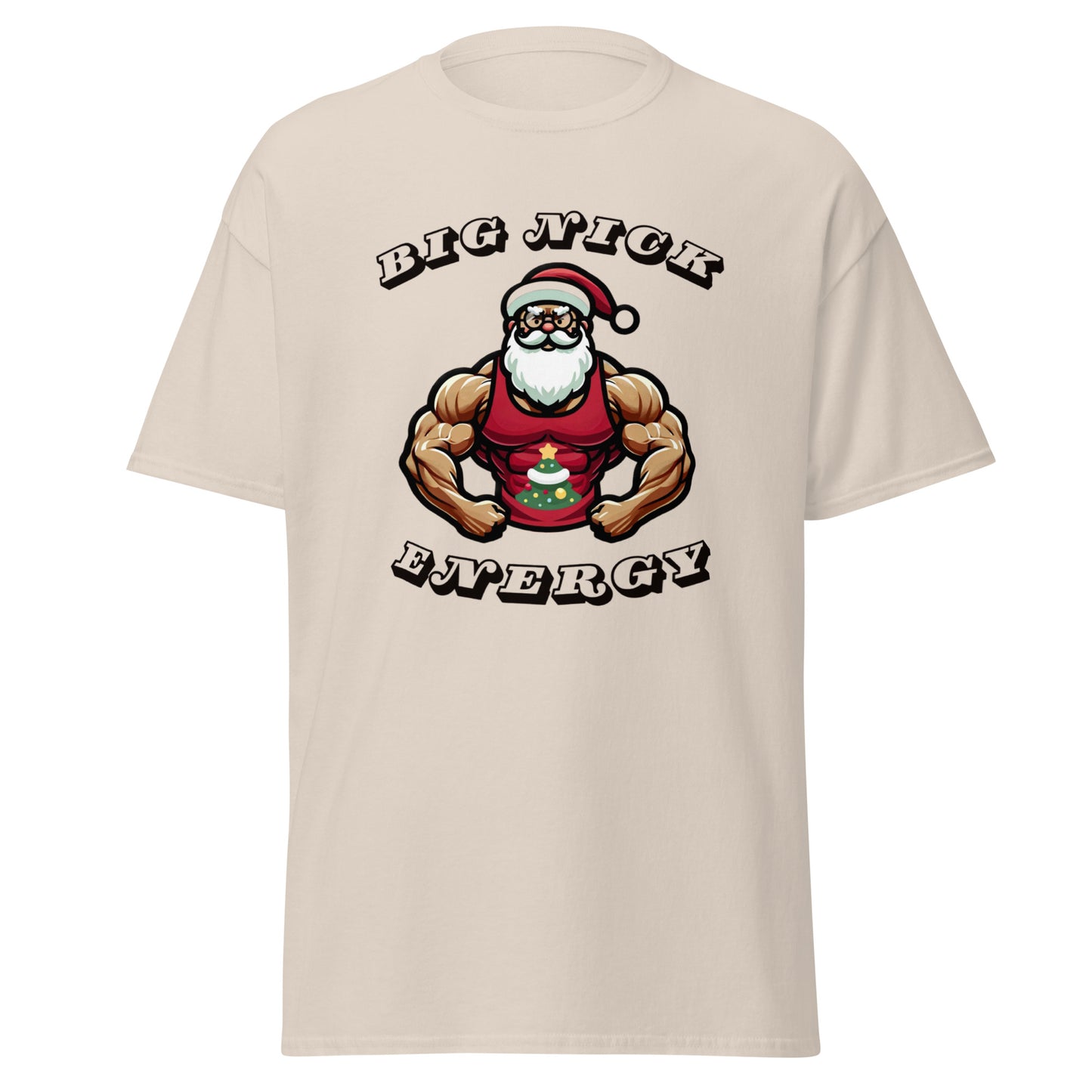 Big Nick Energy - Muscle Santa Christmas Tee Holiday Season Pump Cover