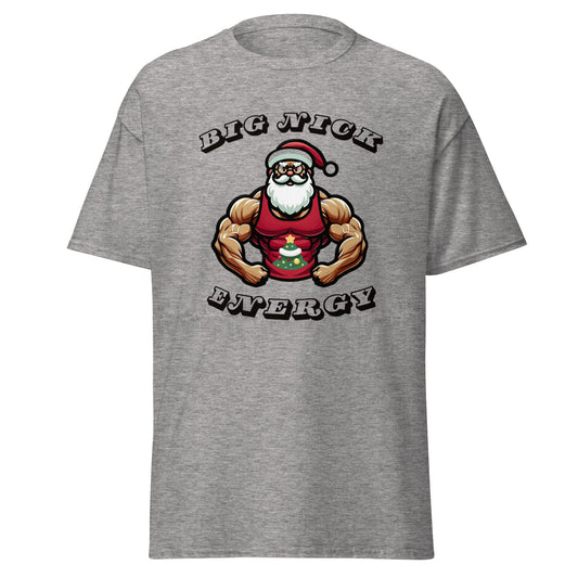 Big Nick Energy - Muscle Santa Christmas Tee Holiday Season Pump Cover