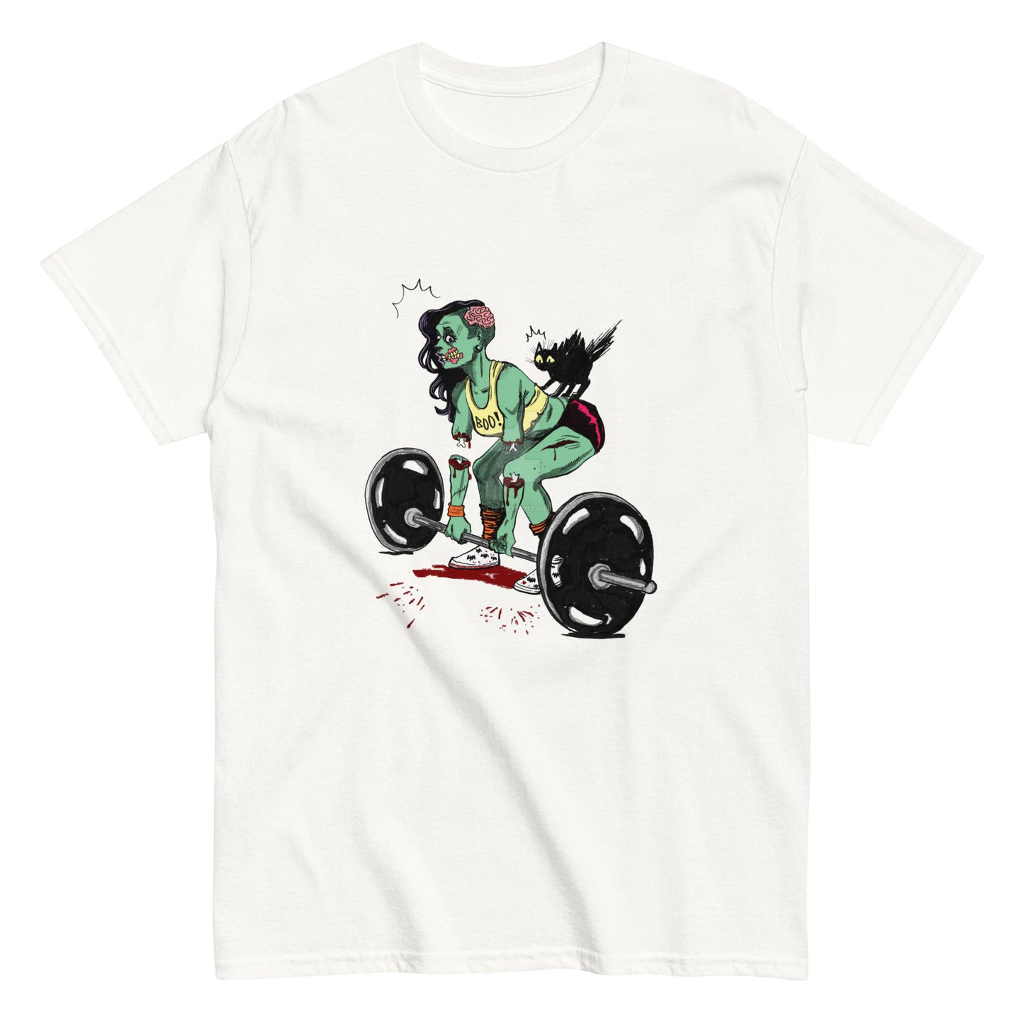 Dead Lift Zombie Girl Pump Cover Gym Tee