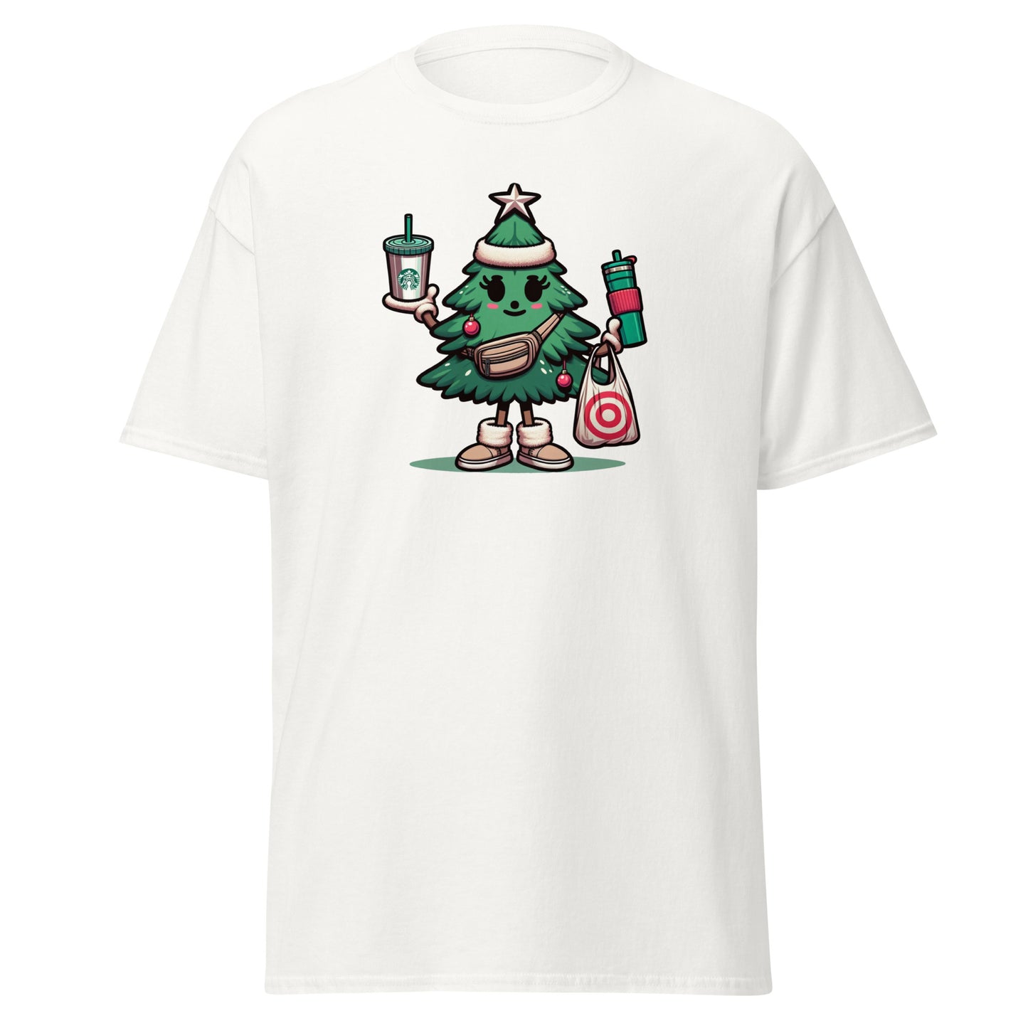 Chic Lady Pine Christmas Tee Shopping Spree T-Shirts