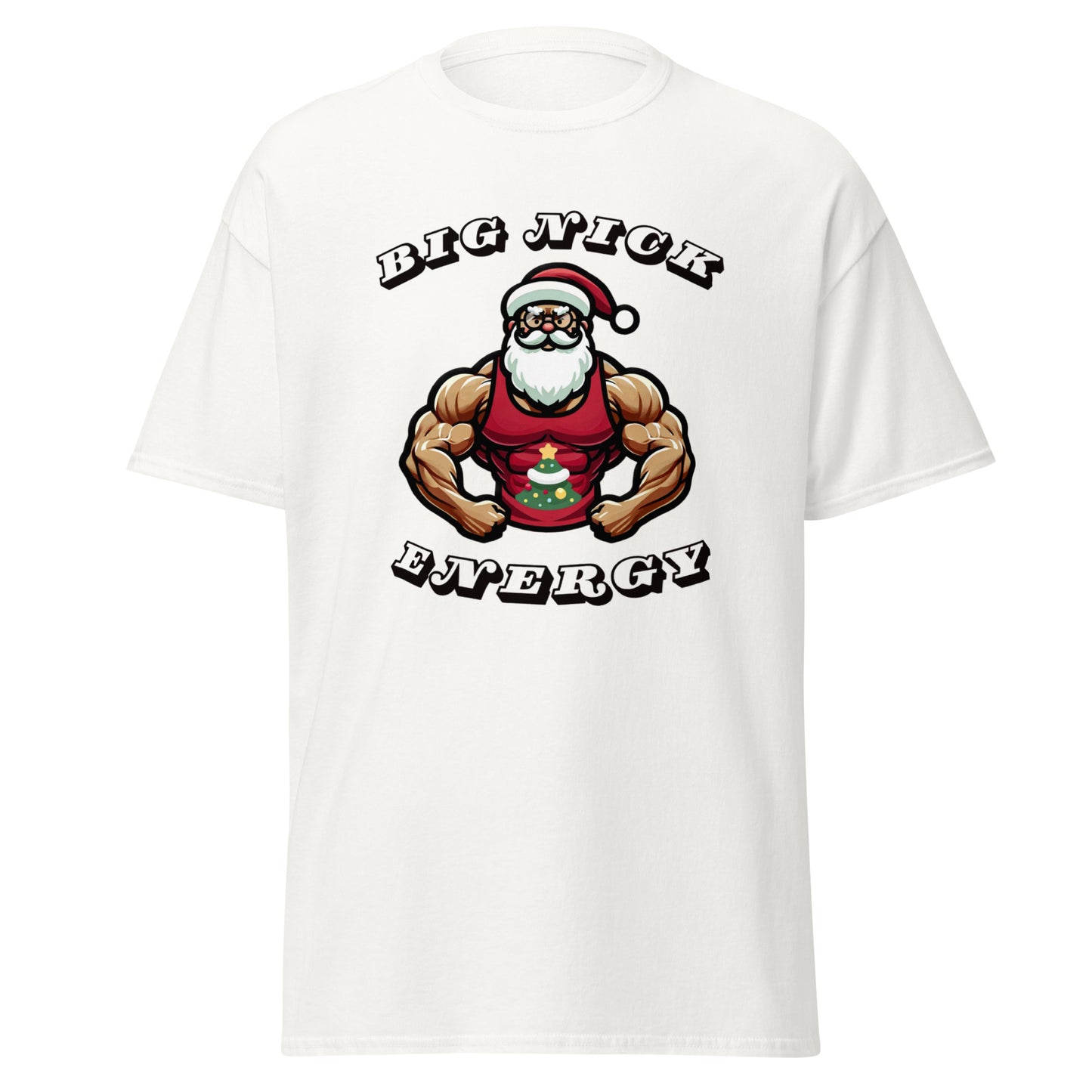 Big Nick Energy - Muscle Santa Christmas Tee Holiday Season Pump Cover