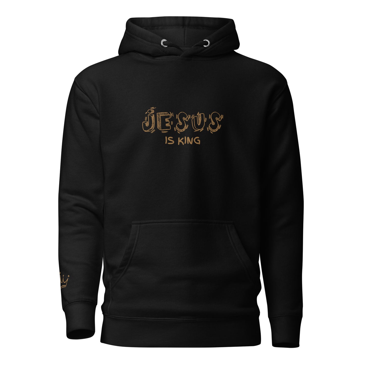 Jesus is King Embroidered Hoodie