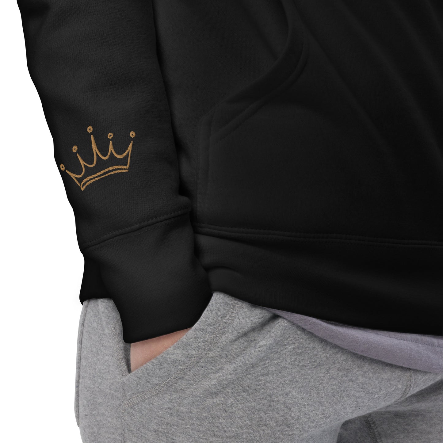 Jesus is King Embroidered Hoodie