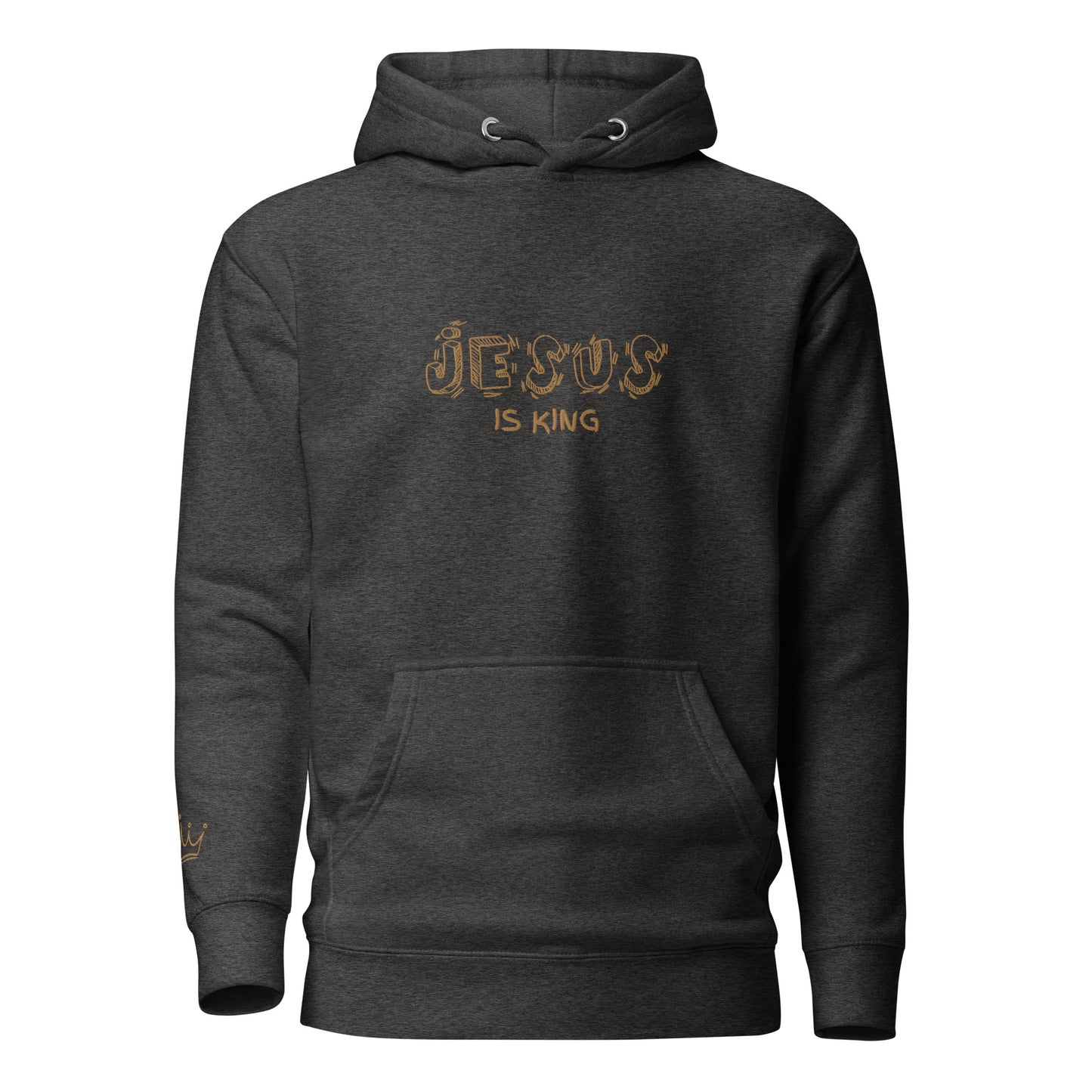 Jesus is King Embroidered Hoodie