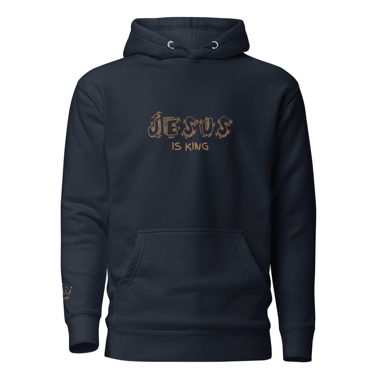 Jesus is King Embroidered Hoodie