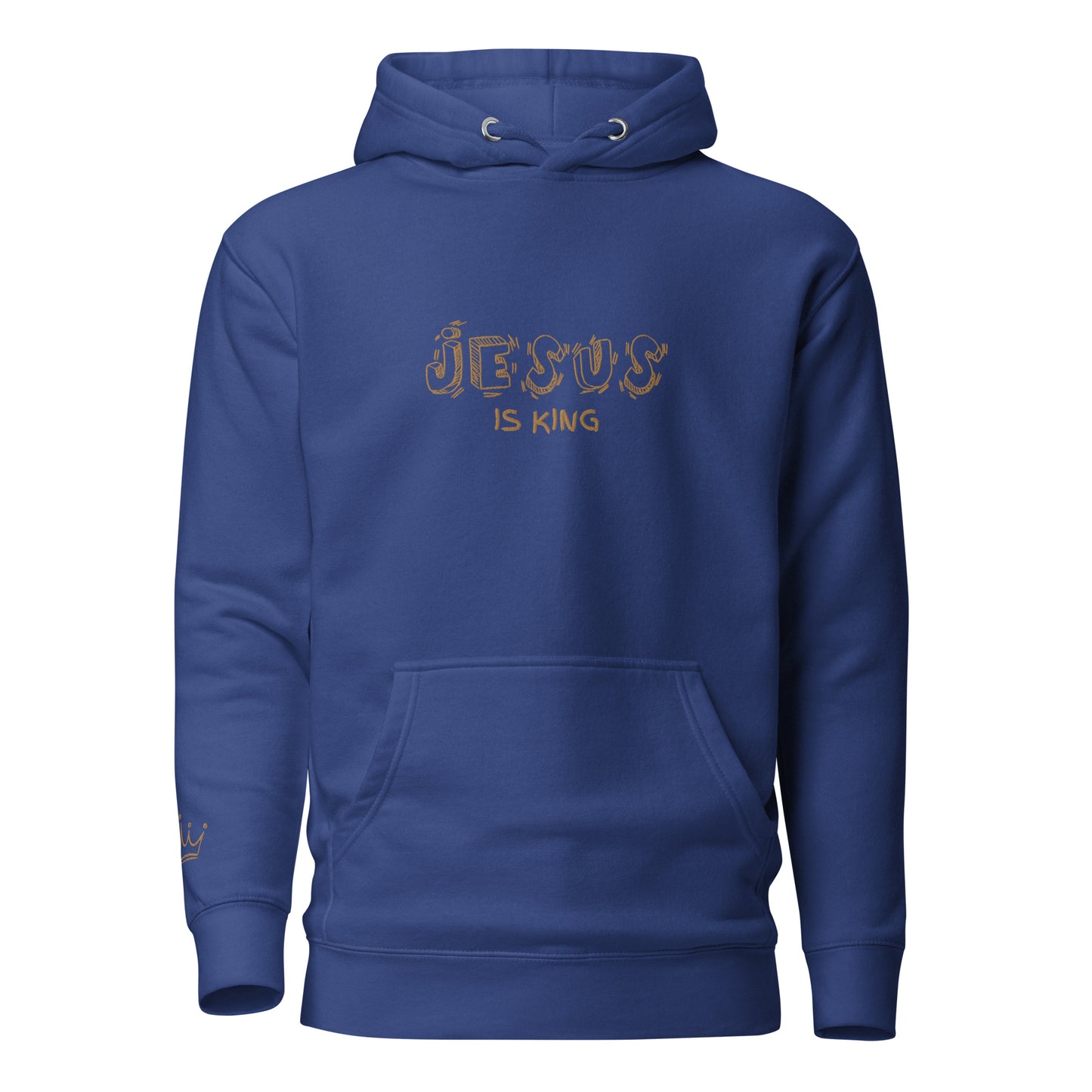 Jesus is King Embroidered Hoodie